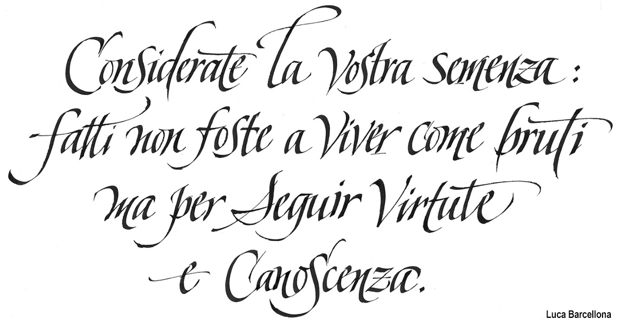 Calligrafia L Arte Della Bella Scrittura