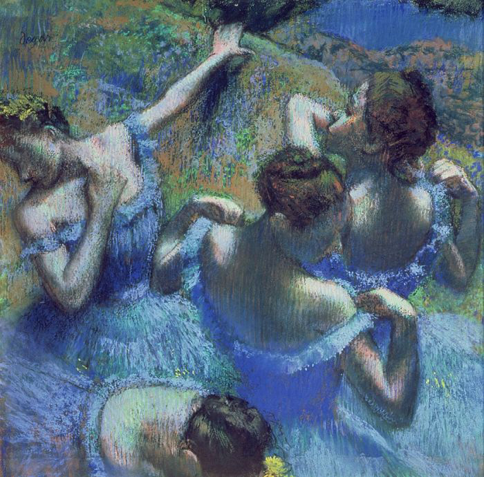 dipinto di Degas effetto scatto rubato