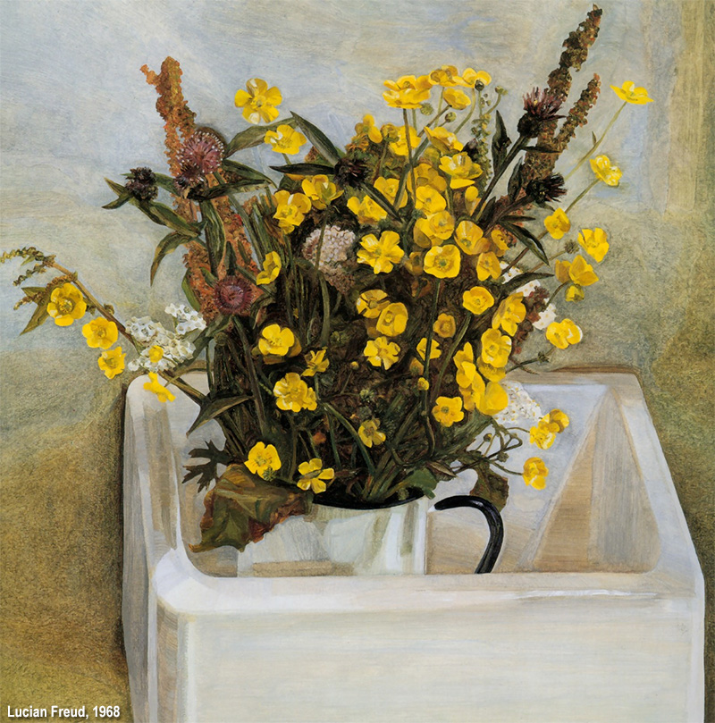 fiori di Lucian Freud