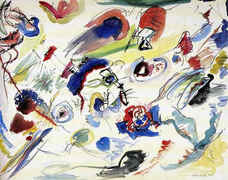 acquerello astratto di Kandinsky