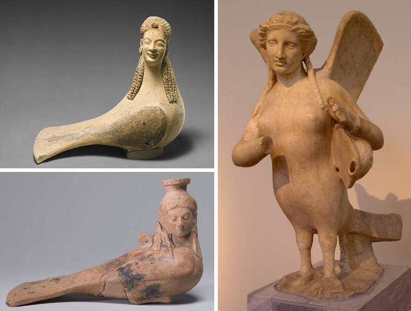 sirena scultura greca