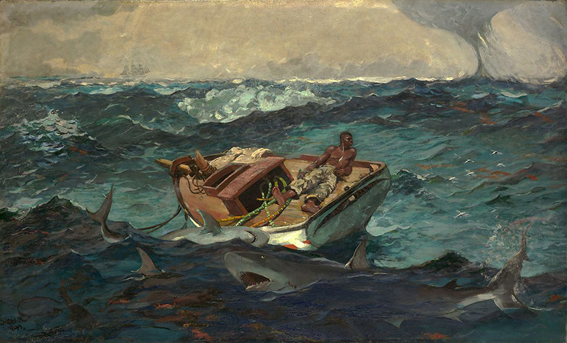 Winslow Homer, La corrente del Golfo, 1899, olio su tela, cm 71×124, The MET, New York