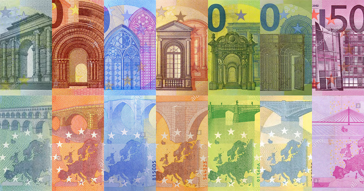 L'arte nell'Euro: storia dell'architettura sulle banconote