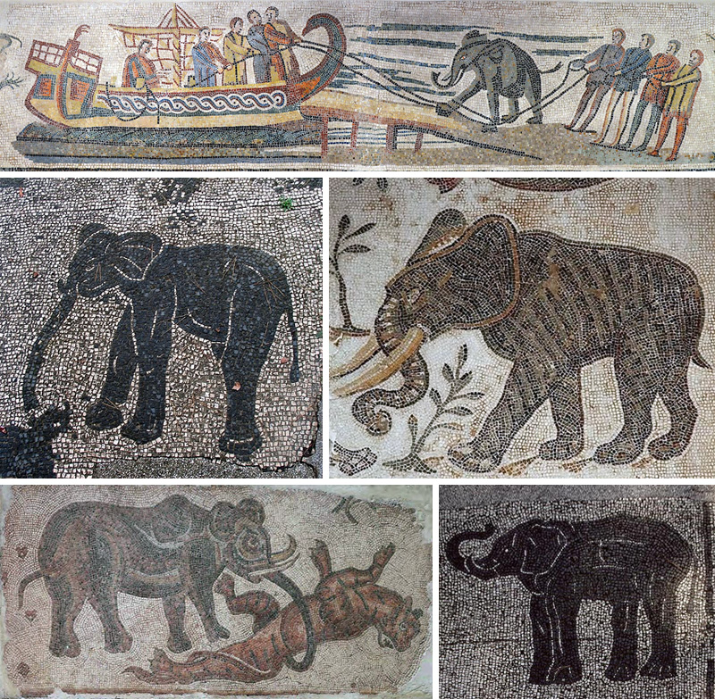 elefante-mosaico-romano