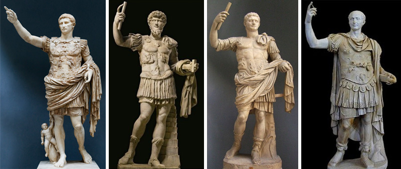 imperatori romani che camminano