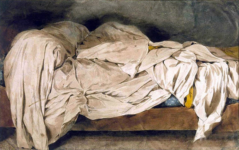 letto sfatto di Delacroix