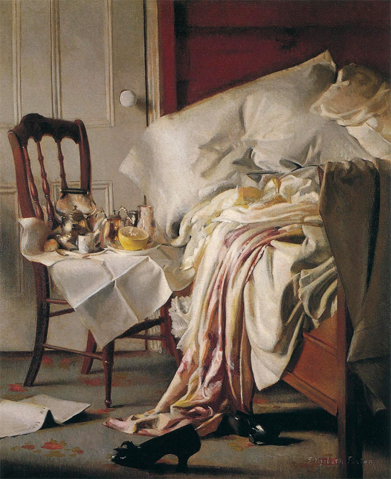 letto sfatto di Elizabeth Paxton