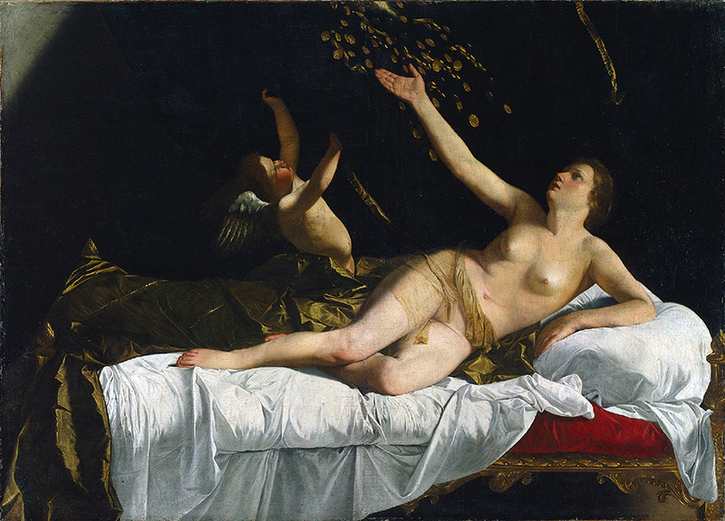 Danae di Orazio Gentileschi