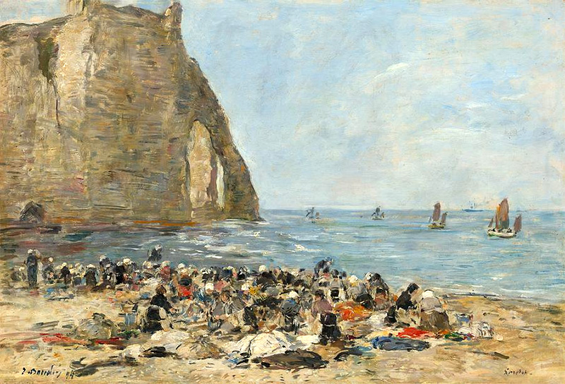 Etretat lavandaie di Boudin