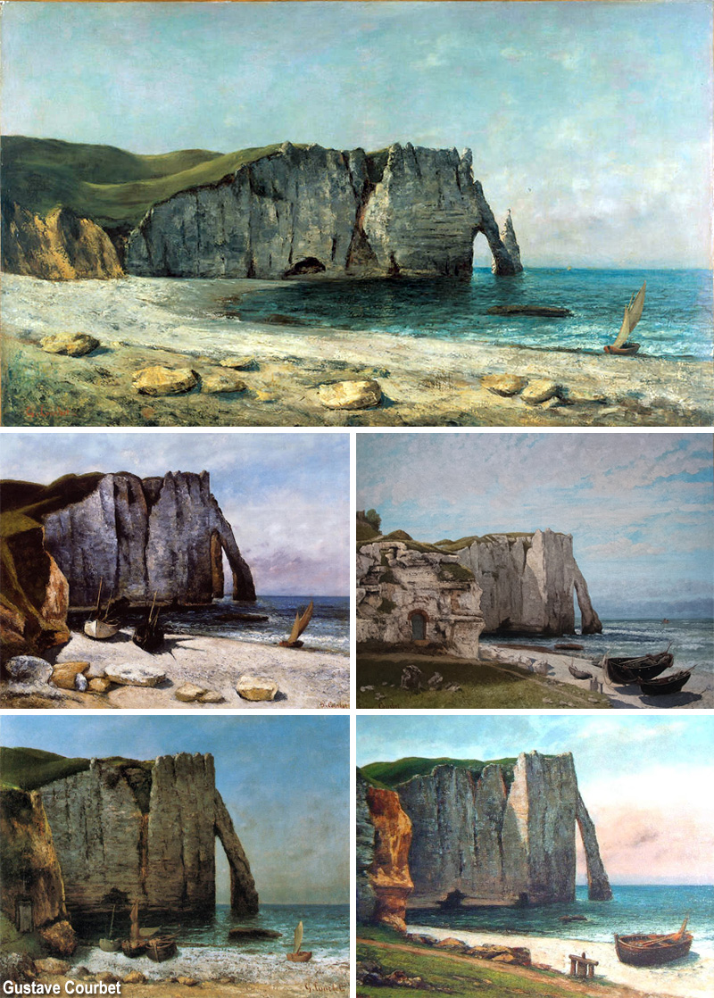 Etretat per Courbet