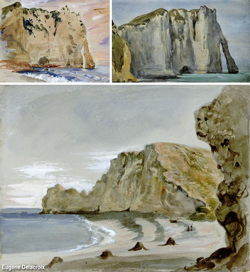 Etretat per Delacroix