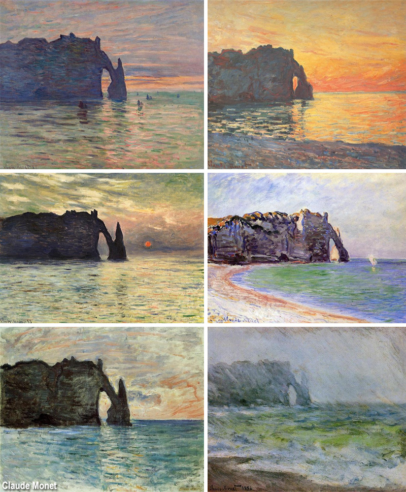 Etretat per Monet