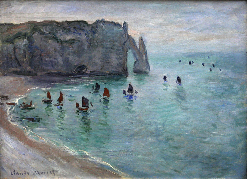 Etretat di Monet dall'alto