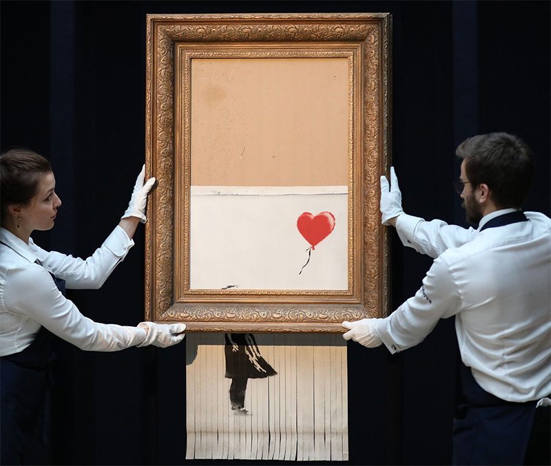 palloncino di Banksy asta