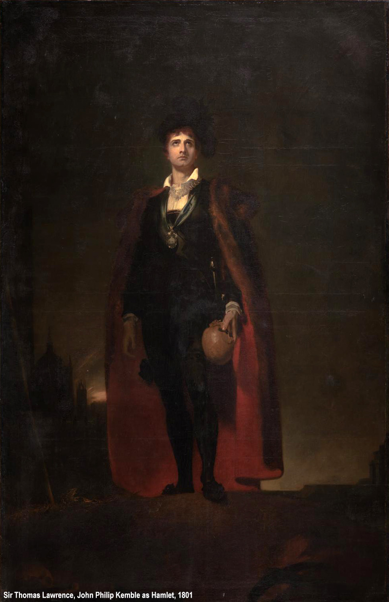 John Philip Kemble as Hamlet 1801 by Sir Thomas Lawrence 1769-1830