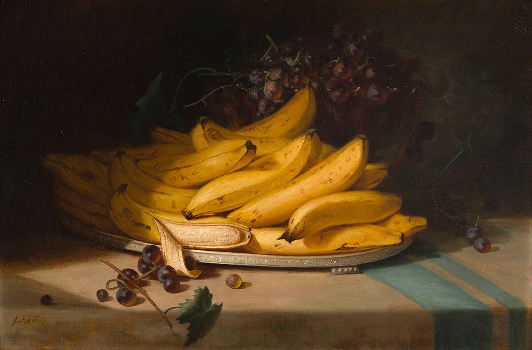 Juan Gris - Dipinto con numeri per adulti, motivo: banane, fai da te, su  tela