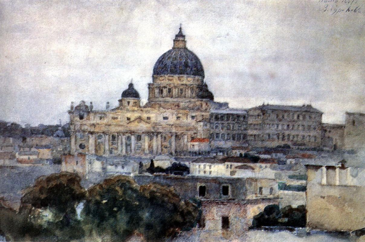 Completò La Cupola Di San Pietro Su Disegno Di Michelangelo La cupola di San Pietro raffigurata nei dipinti